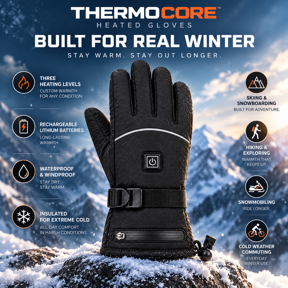 ThermoCore Heated Gloves